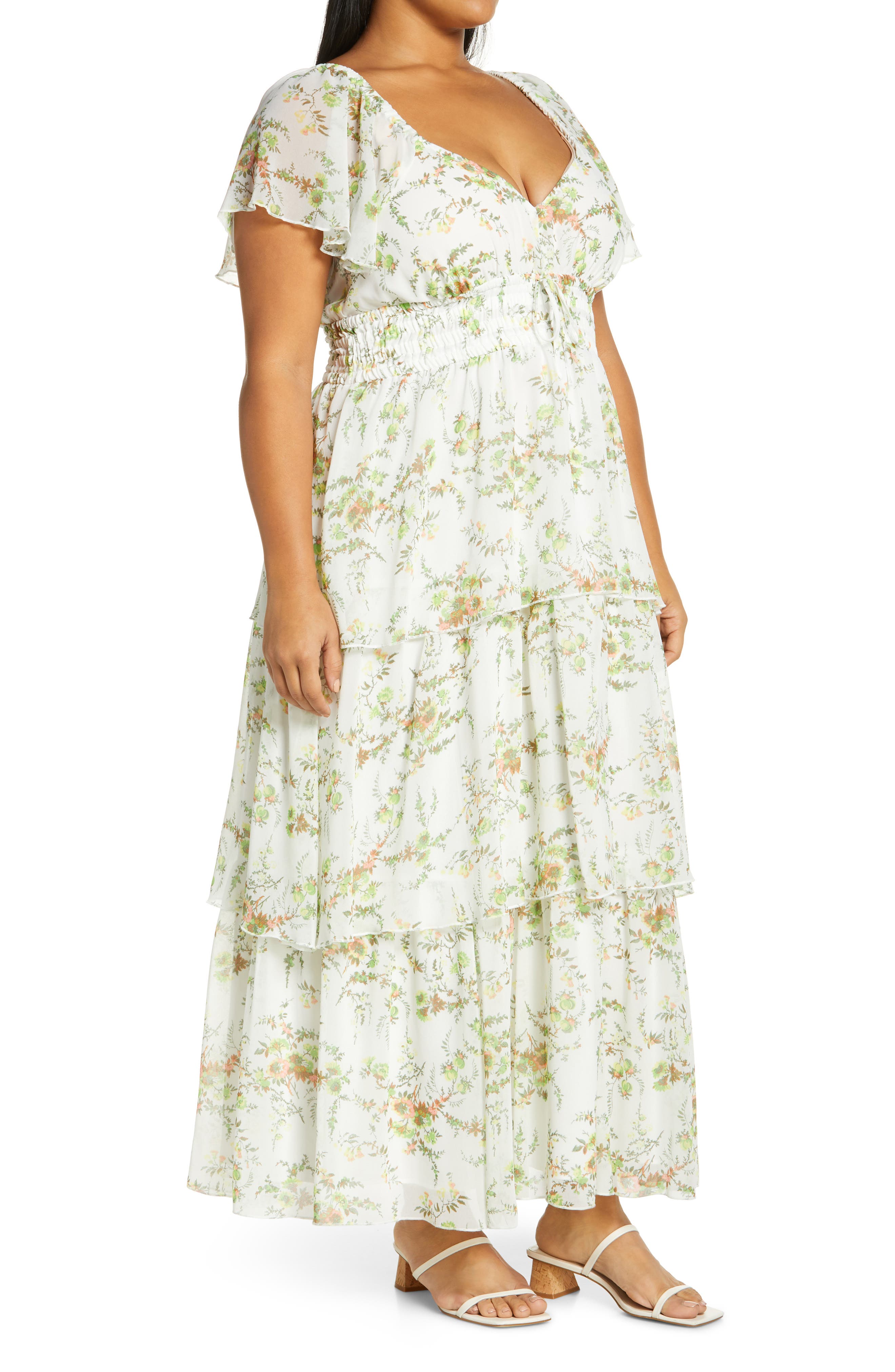 Chelsea28 Floral Tiered Maxi Dress ...